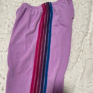 aviator nation 5 stripe sweatpants